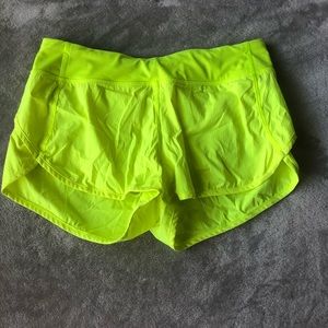 ivivva neon green size 14 shorts